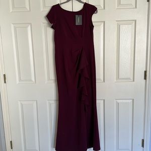 Burgundy dress